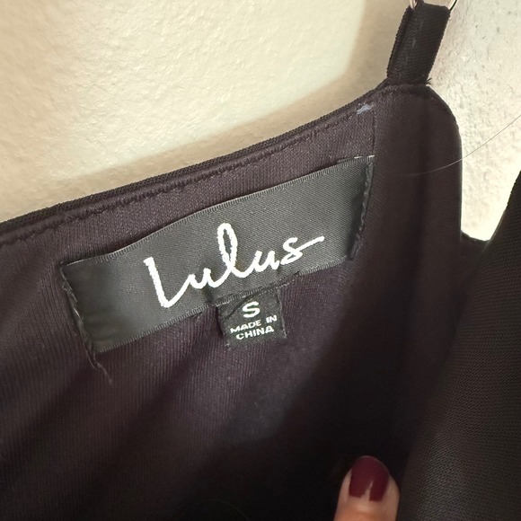 Lulus Black Cutout Wide Leg Jumpsuit‎ Spaghetti Strap Party Formal Evening Small - Picture 4 of 4